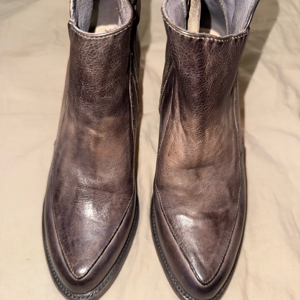 Bed Stu Brown Heeled Boots